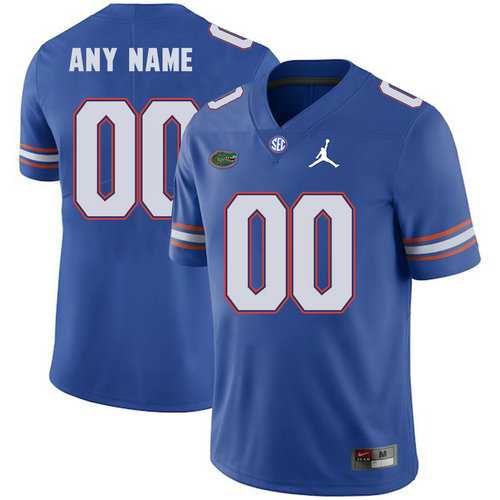 Mens Florida Gators Customized Blue College Football Jersey